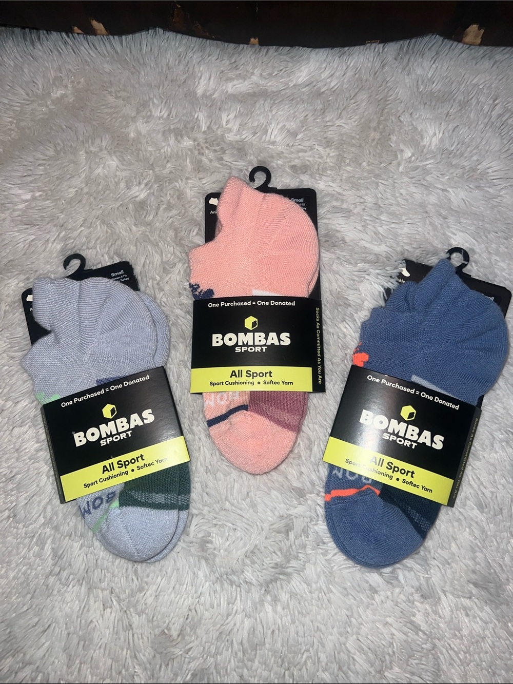 BOMBAS DYNAMIC TRIO OF ALL SPORT ANKLE SOCKS